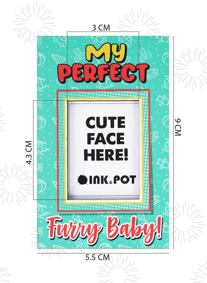 Inkdotpot إطار صور مغناطيسي من إنك دوت بوت - إطار صور مغناطيسي للثلاجة - إطار صور صغير - هدية لمحبي الحيوانات الأليفة | 9 × 5.5 سم - Image 2